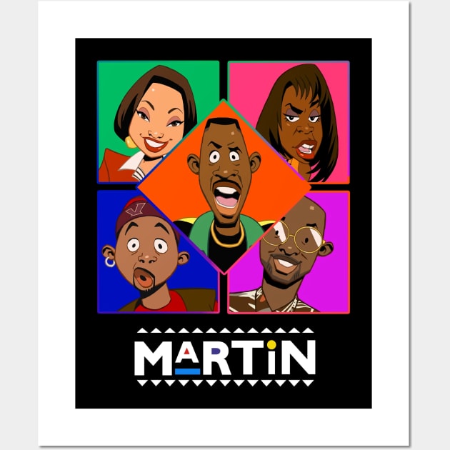 black tv show martin funny Wall Art by Jendralsambo